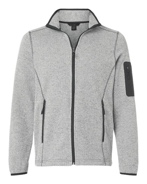 North End NE730 Men's Jasper Jacquard Full-Zip Fleece Jacket