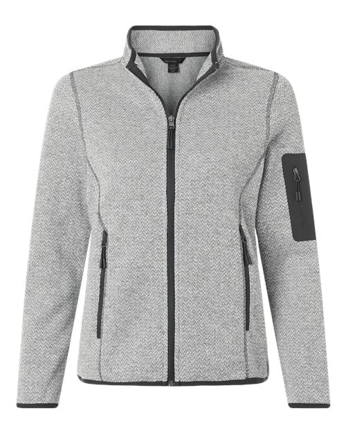 North End NE730W Women's Jasper Jacquard Full-Zip Fleece Jacket