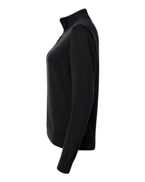 Devon & Jones DG446W Women's New Classics Quarter-Zip Sweater