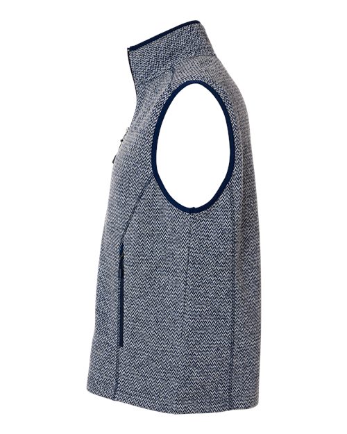 North End NE731 Men's Jasper Jacquard Fleece Vest