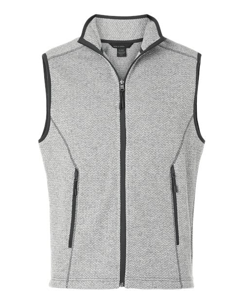 North End NE731 Men's Jasper Jacquard Fleece Vest
