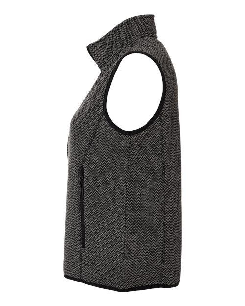 North End NE731W Women's Jasper Jacquard Fleece Vest
