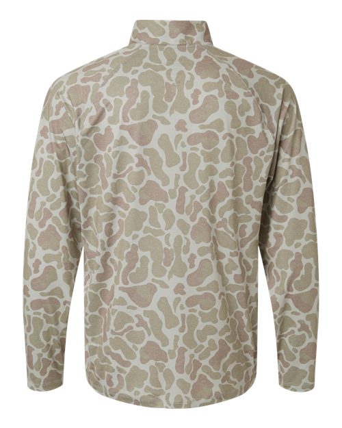 HUK H1200720 Men's Airweight KC Printed Quarter-Zip Pullover