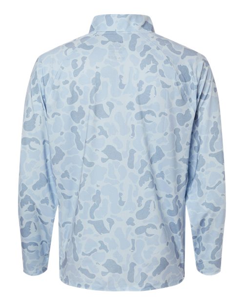 HUK H1200720 Men's Airweight KC Printed Quarter-Zip Pullover