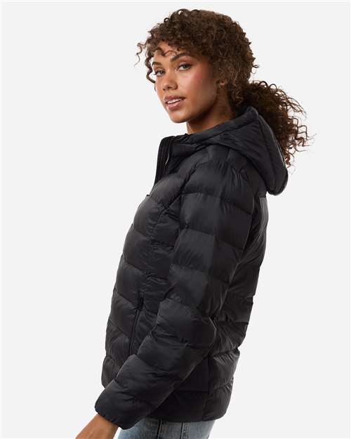 Weatherproof W26715 Women's Lightweight Poly-filled Hooded Puffer Jacket