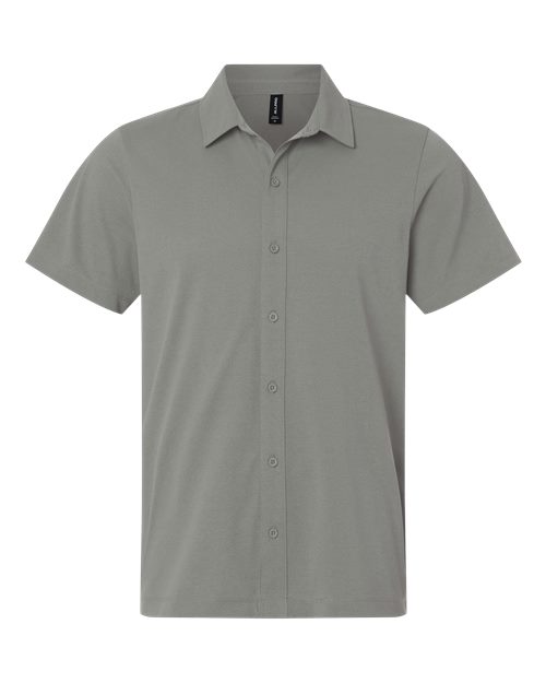 AllPro 41SPSS Men's Pro-Flex Sorona® Button Down Short Sleeve Shirt