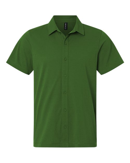 AllPro 41SPSS Men's Pro-Flex Sorona® Button Down Short Sleeve Shirt