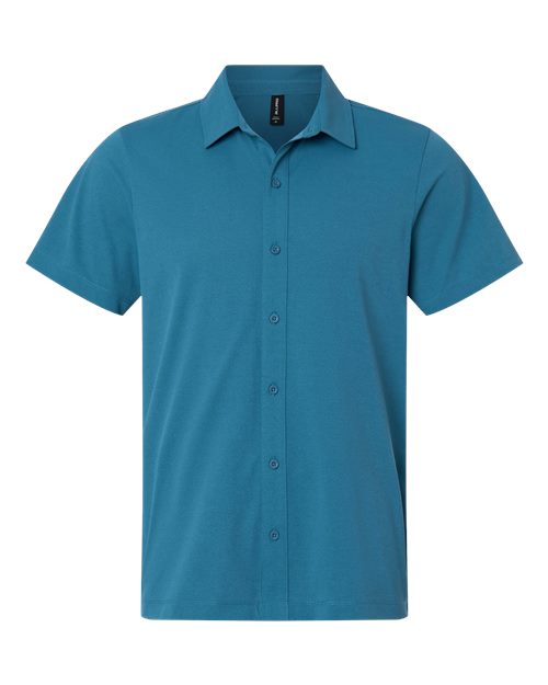 AllPro 41SPSS Men's Pro-Flex Sorona® Button Down Short Sleeve Shirt