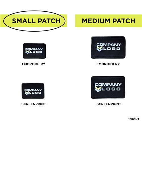 MERET SPBK10 Small Blank Black Patch - Qty 10