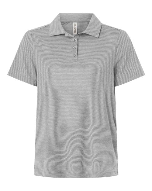 Team 365 TT125W Women's Relay Heathered Stripe Polo