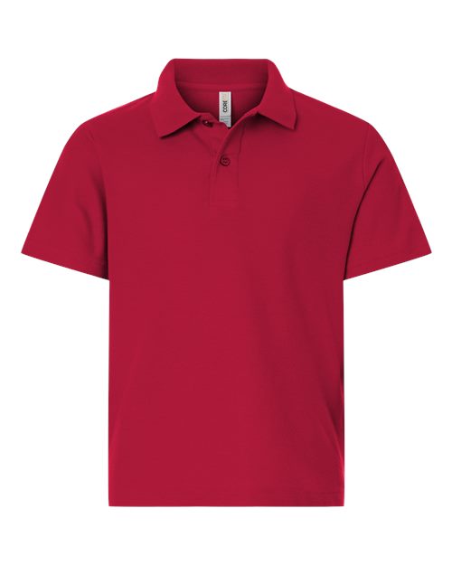 CORE365 CE106Y Youth Resolve CVC Performance Pique Polo