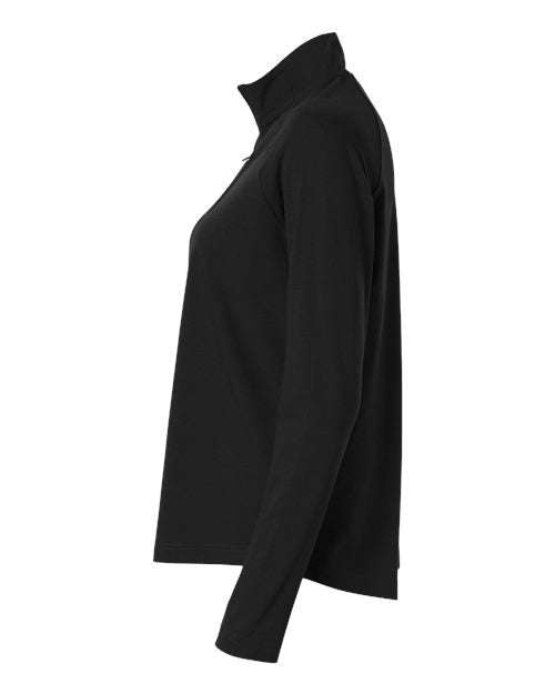 Devon & Jones DG402W Women's Seaton Pebble Textured Quarter-Zip Pullover