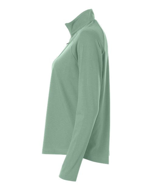 Devon & Jones DG402W Women's Seaton Pebble Textured Quarter-Zip Pullover