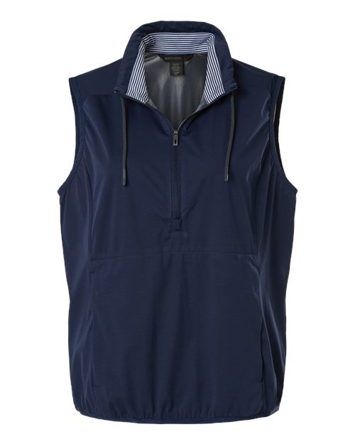 North End NE76W Women's Network Lightweight Quarter-Zip Vest