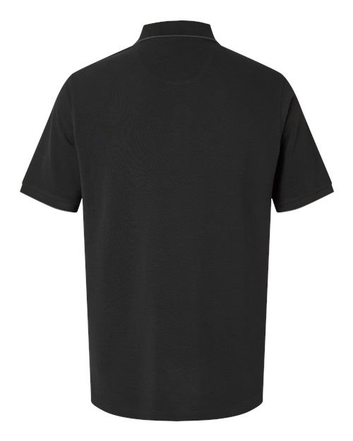 Harriton M215 Men's Valiant Cotton Snag Protect Tipped Polo
