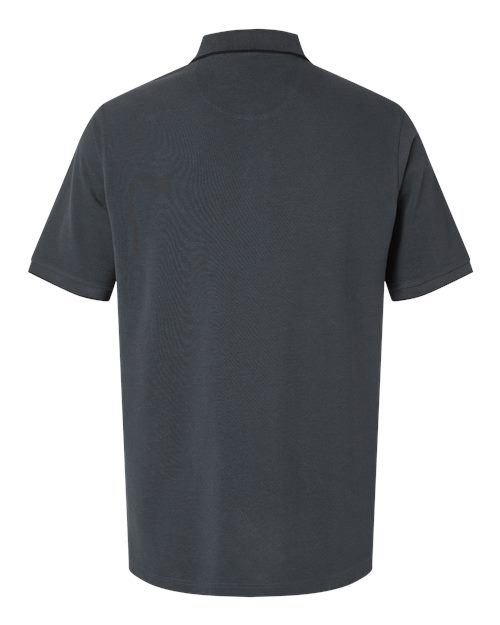 Harriton M215 Men's Valiant Cotton Snag Protect Tipped Polo
