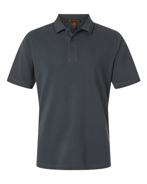 Harriton M215 Men's Valiant Cotton Snag Protect Tipped Polo