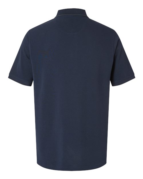 Harriton M215 Men's Valiant Cotton Snag Protect Tipped Polo
