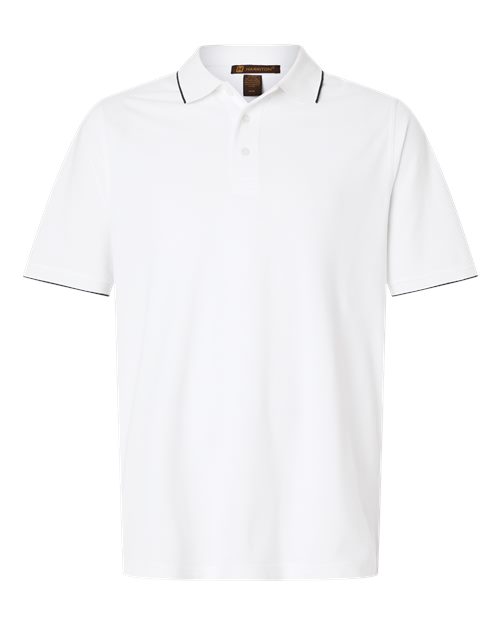 Harriton M215 Men's Valiant Cotton Snag Protect Tipped Polo