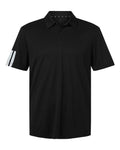 Adidas A719 Men's Performance 3-Stripes Climacool Polo