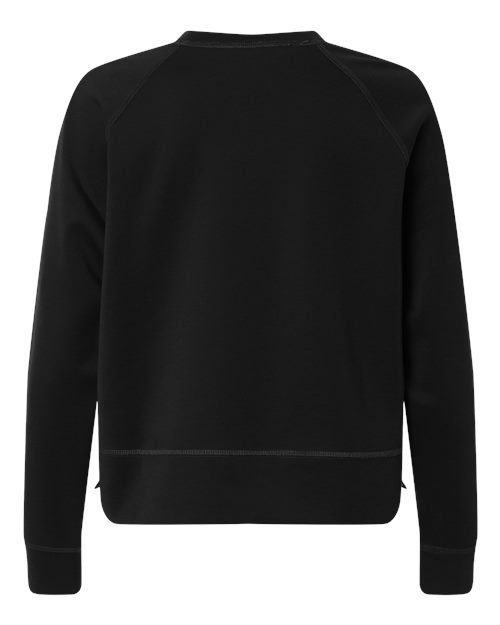 Adidas A1014 Women's Beyond Side-Snap Crewneck Sweatshirt