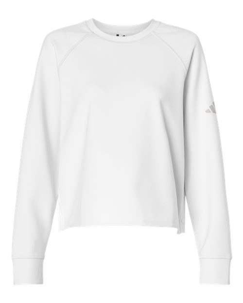 Adidas A1014 Women's Beyond Side-Snap Crewneck Sweatshirt