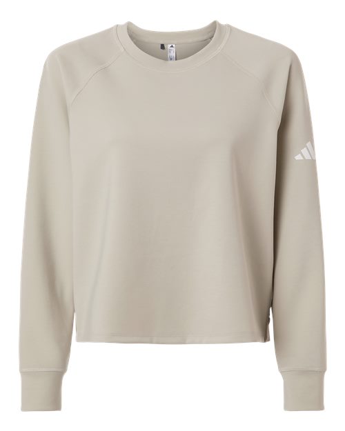 Adidas A1014 Women's Beyond Side-Snap Crewneck Sweatshirt