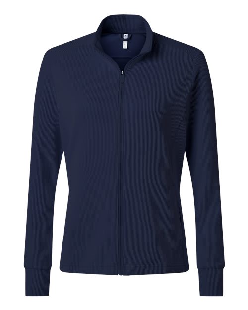 Adidas A1015 Women's Performance Textured Full-Zip Jacket