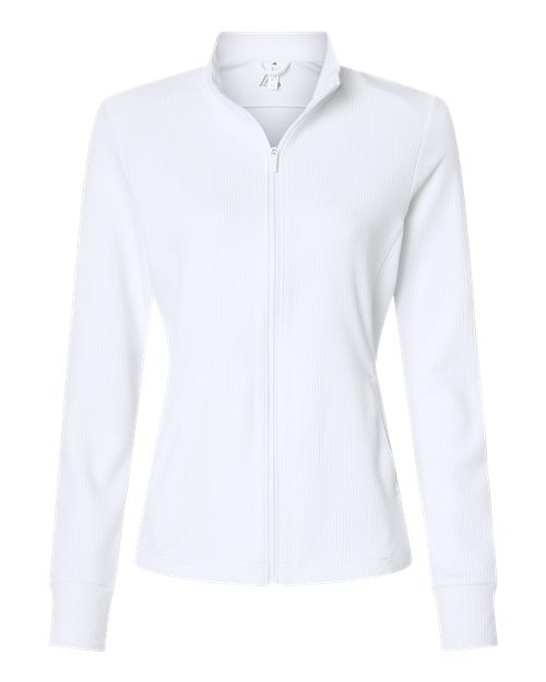 Adidas A1015 Women's Performance Textured Full-Zip Jacket