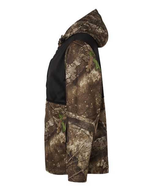 RealTree RT5204 Unisex Realtree® Performance Colorblocked Full-Zip Hooded Sweatshirt