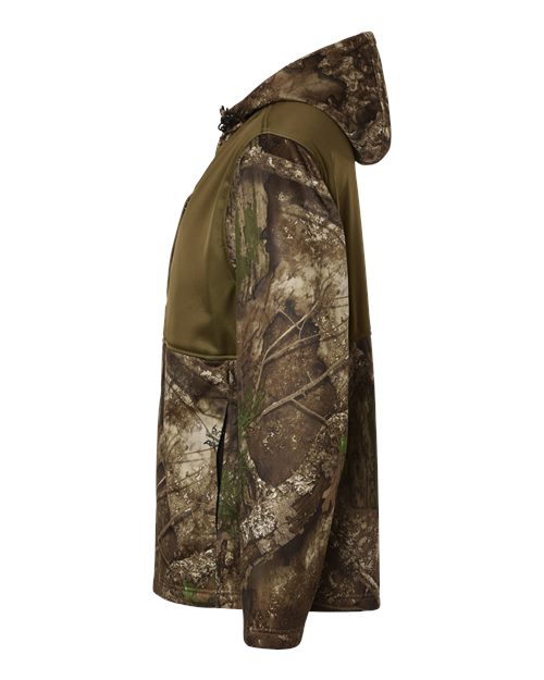 RealTree RT5204 Unisex Realtree® Performance Colorblocked Full-Zip Hooded Sweatshirt