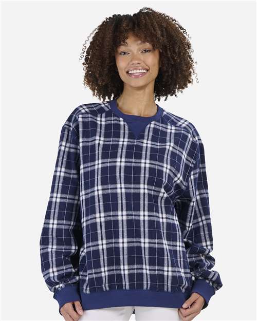 Supplier media repair | 16493 | Navy/ Silver Plaid