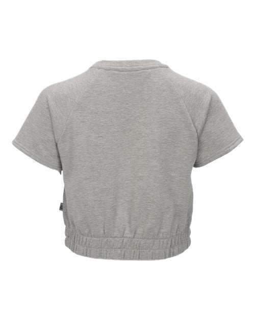 Boxercraft BW2103 Women's French Terry Short Sleeve Cropped Crewneck Sweatshirt