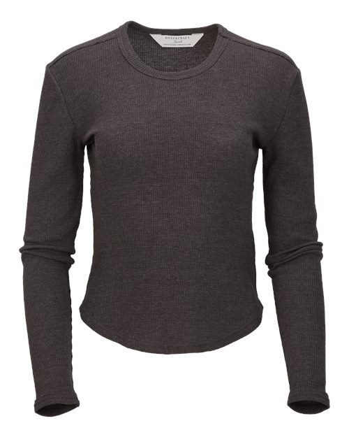 Boxercraft BW3103 Women's Waffle Knit Baby Long Sleeve T-Shirt
