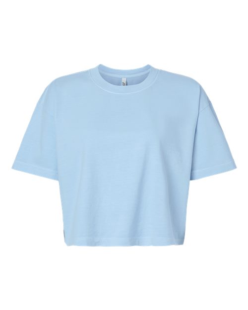 American Apparel 1302GD Women's Heavyweight Cotton Garment-Dyed Boxy Cropped Tee