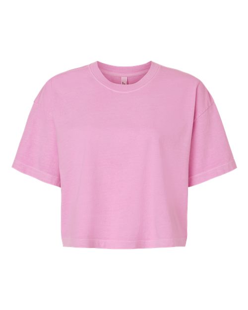 American Apparel 1302GD Women's Heavyweight Cotton Garment-Dyed Boxy Cropped Tee
