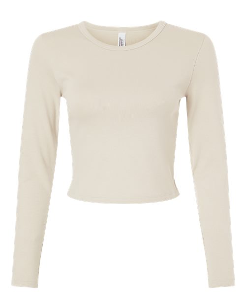 American Apparel BR2107 Women's Baby Rib Long Sleeve Fitted Tee