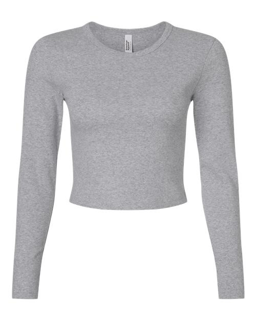 American Apparel BR2107 Women's Baby Rib Long Sleeve Fitted Tee
