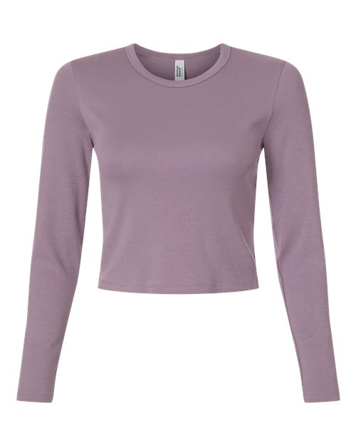 American Apparel BR2107 Women's Baby Rib Long Sleeve Fitted Tee