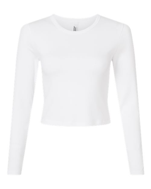 American Apparel BR2107 Women's Baby Rib Long Sleeve Fitted Tee