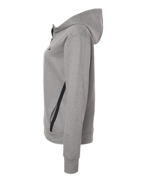 Adidas AT209 Women's Game & Go Fleece Full-Zip Hooded Sweatshirt