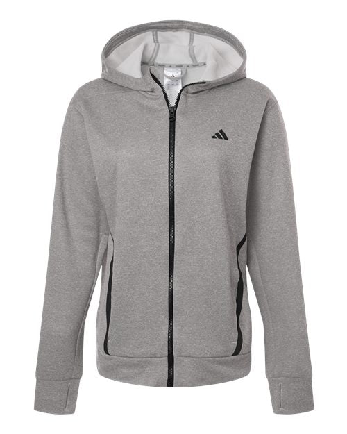 Adidas AT209 Women's Game & Go Fleece Full-Zip Hooded Sweatshirt