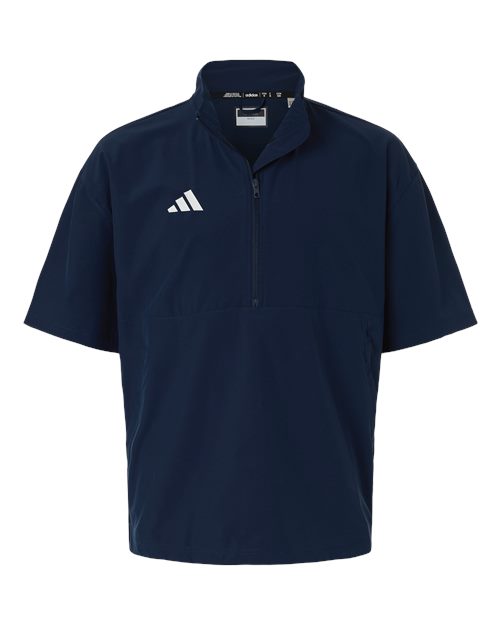 Adidas AT505 Men's Short Sleeve Quarter-Zip Pullover