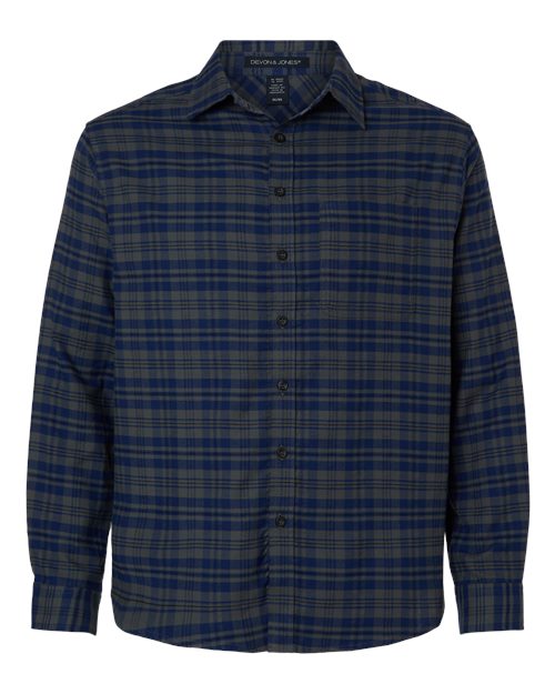 Devon & Jones DG508 Men's Concord Yarn-Dye Flannel Shirt