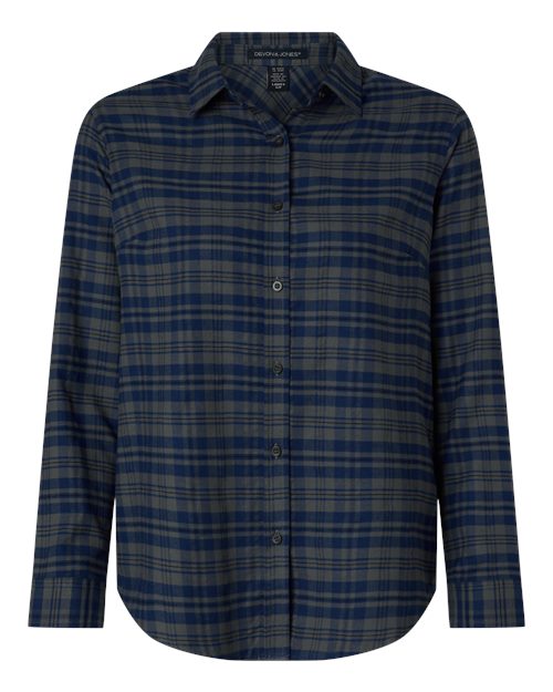 Devon & Jones DG508W Women's Concord Yarn-Dye Flannel Shirt