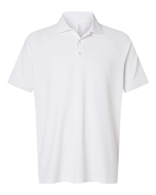 Team 365 TT130 Men's Topspin Stretch Grid Textured Polo
