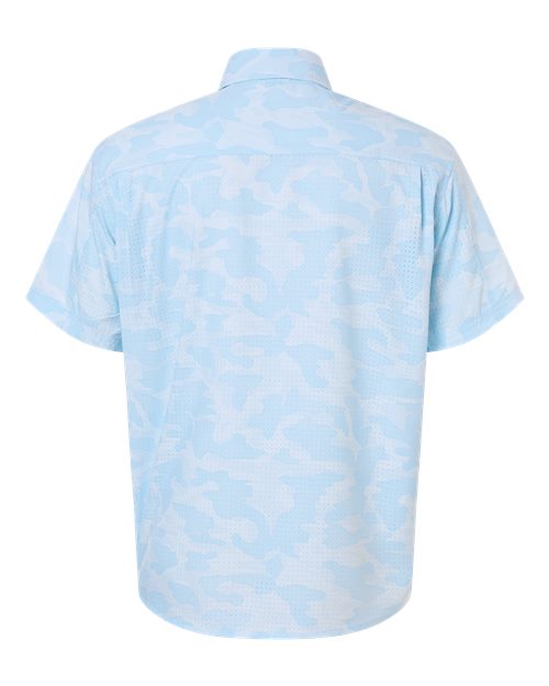 HUK H1500220 Men's Tidepoint Printed Short Sleeve Shirt
