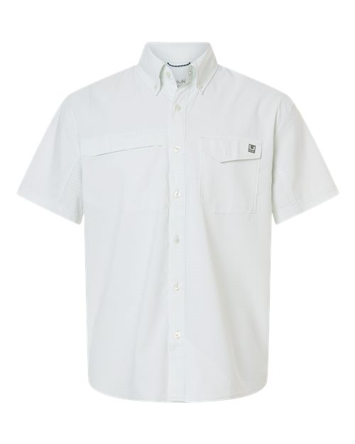 HUK H1500220 Men's Tidepoint Printed Short Sleeve Shirt