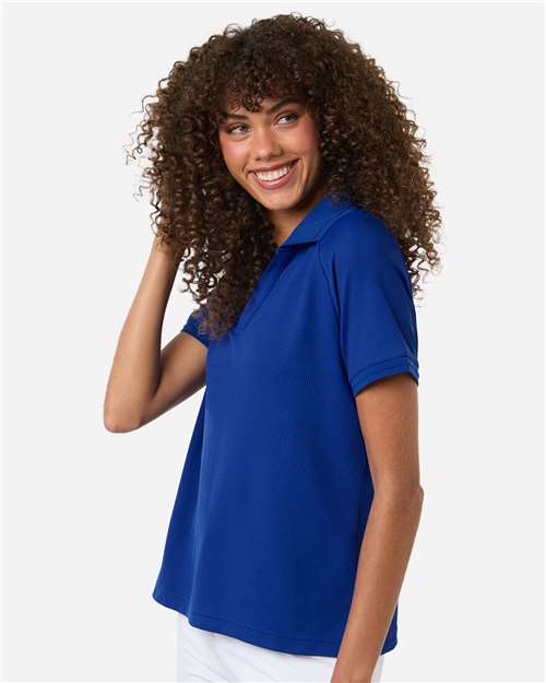 Team 365 TT130W Women's Topspin Stretch Grid Textured Polo