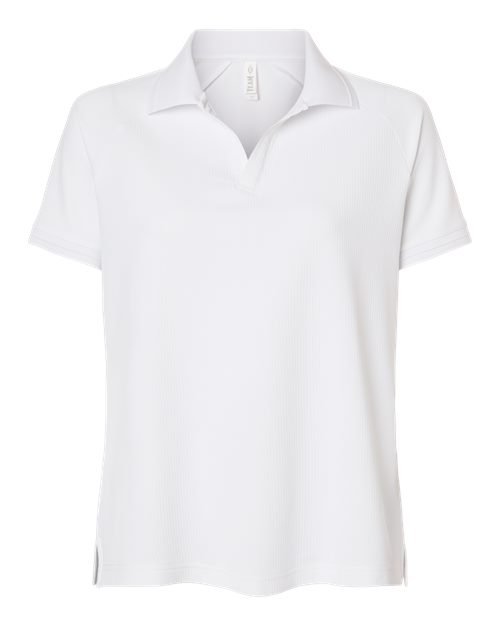 Team 365 TT130W Women's Topspin Stretch Grid Textured Polo